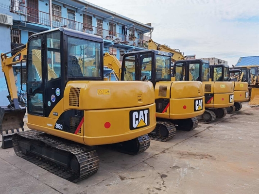 600 밀리미터 트랙폭과 유압 시스템 회동과 사용된 CAT 6T 굴삭기