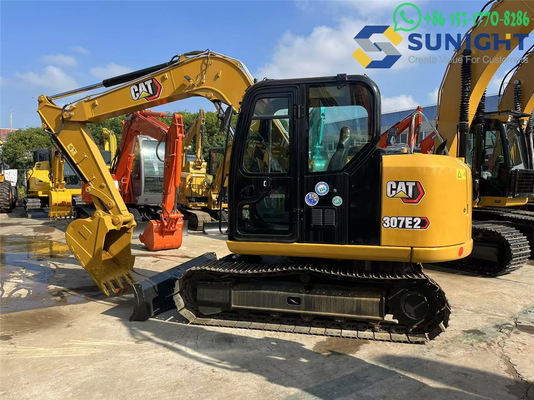 작은 일본 기계 중구 CAT Caterpillar 307E 발굴기 소화량 사용 된 Caterpillar CAT 307E 발굴기