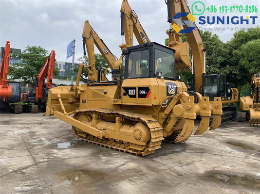 사용 된 발굴기 CAT D6G 일본 원본 볼도저 엔지니어링 기계 껍질 및 토양 채용 장비 CAT D6G
