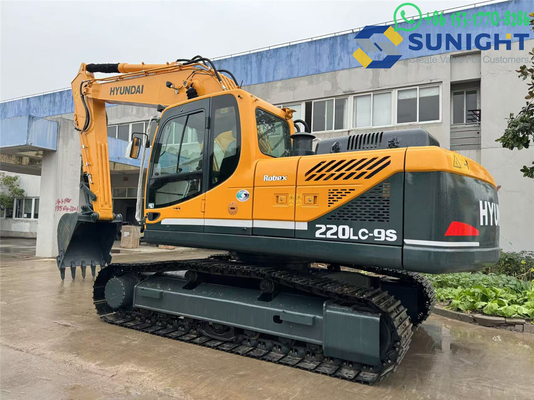 중고품 로우 오워 현대 크롤러 R220LC-9S 사용 된 발굴기 엔진 강력한 R220LC R220 220 20톤 발굴기
